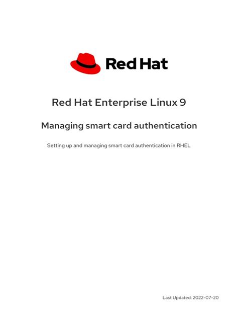 rhel 7 smart card authentication ssh|Smart card authentication with SSH .